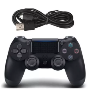Controle Joystick Console Sem Fio Compatível Vídeo Game Pc Cor Preto Wei Controle Sem Fio