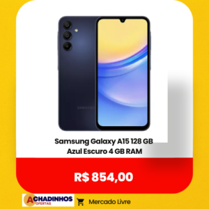 Samsung Galaxy A15 128 GB Azul Escuro 4 GB RAM - OFERTA SOMENTE HOJE