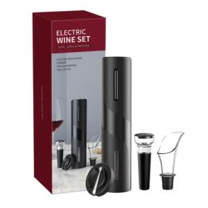 Abridor Elétrico de Garrafas USB Automático – Saca-Rolhas para Vinho e Tampas de Cerveja