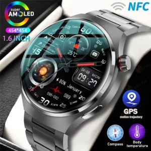 Huawei GT4 Pro Smartwatch à Prova D'Água  GPS Avançado, Tela AMOLED 360x360, NFC, Monitor Cardíaco, Chamada Bluetooth, IP68, Assistente de Voz Integrado