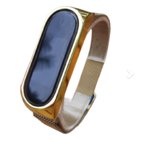 Smartwatch M6 Bracelete Banhado a Ouro 18k