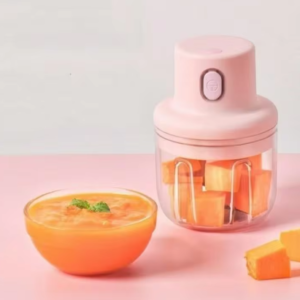 Mini Processador de Alimentos Elétrico 250ml, Triturador Recarregável Sem Fio – Ideal para Alho, Legumes e Temperos