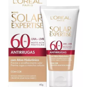 Protetor solar facial antirrugas com cor Fps60 L'oréal París