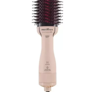 Escova Secadora de Cabelos Britânia Bec07r Soft 4 Em 1 1300w Cabo Giratório Rosa Bivolt